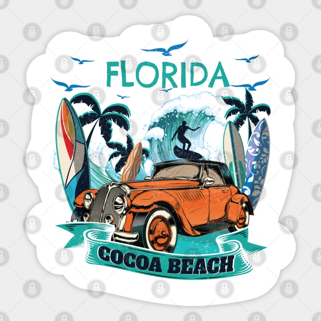 Fun Family Vacation Cocoa Florida Beach Tshirt Best gift Sticker by Meryarts